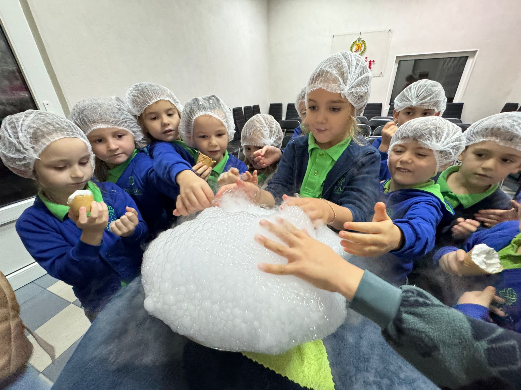 Students conducting science experiments